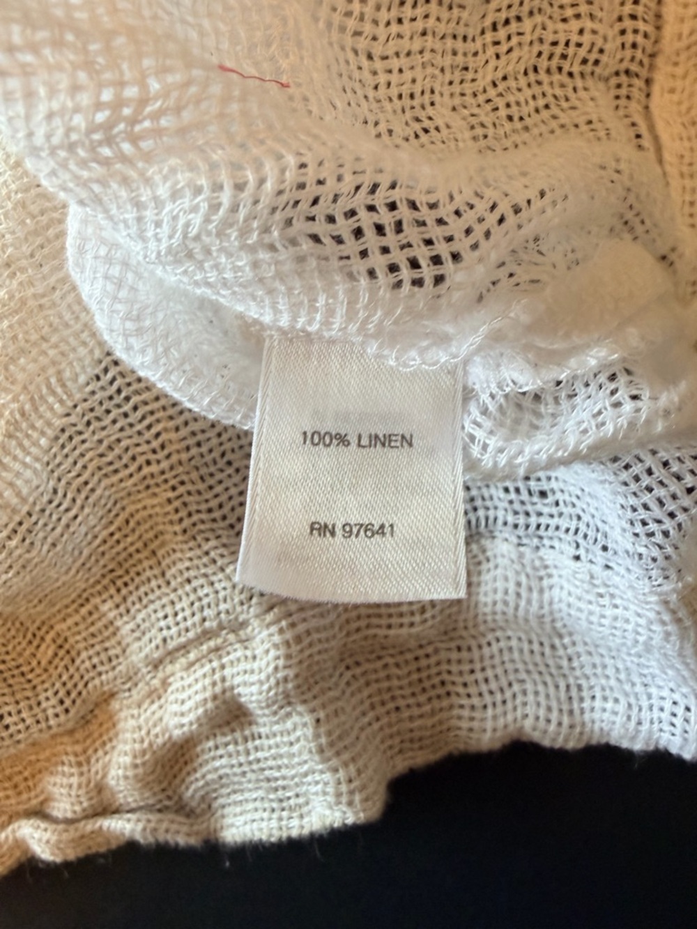 J.Jill Pure Jill 100% Linen Lagenlook Open Weave Boxy Minimalist kimono Top sz L - Picture 6 of 10
